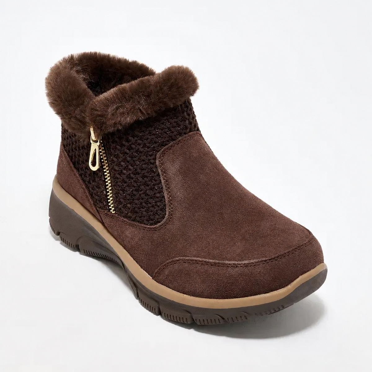 Women's Cozy Fur-Lined Anti-Slip Winter Ankle Boots