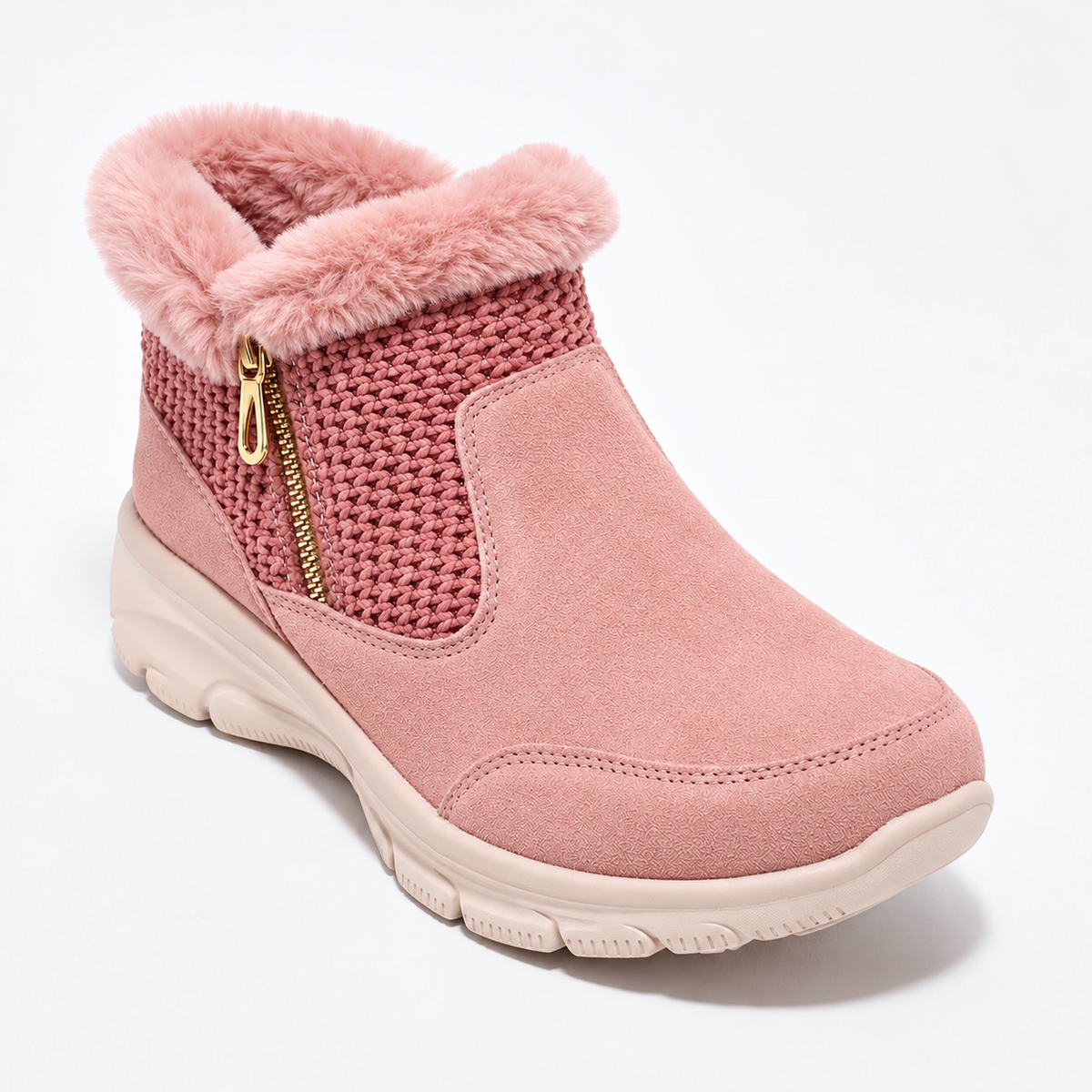 Women's Cozy Fur-Lined Anti-Slip Winter Ankle Boots
